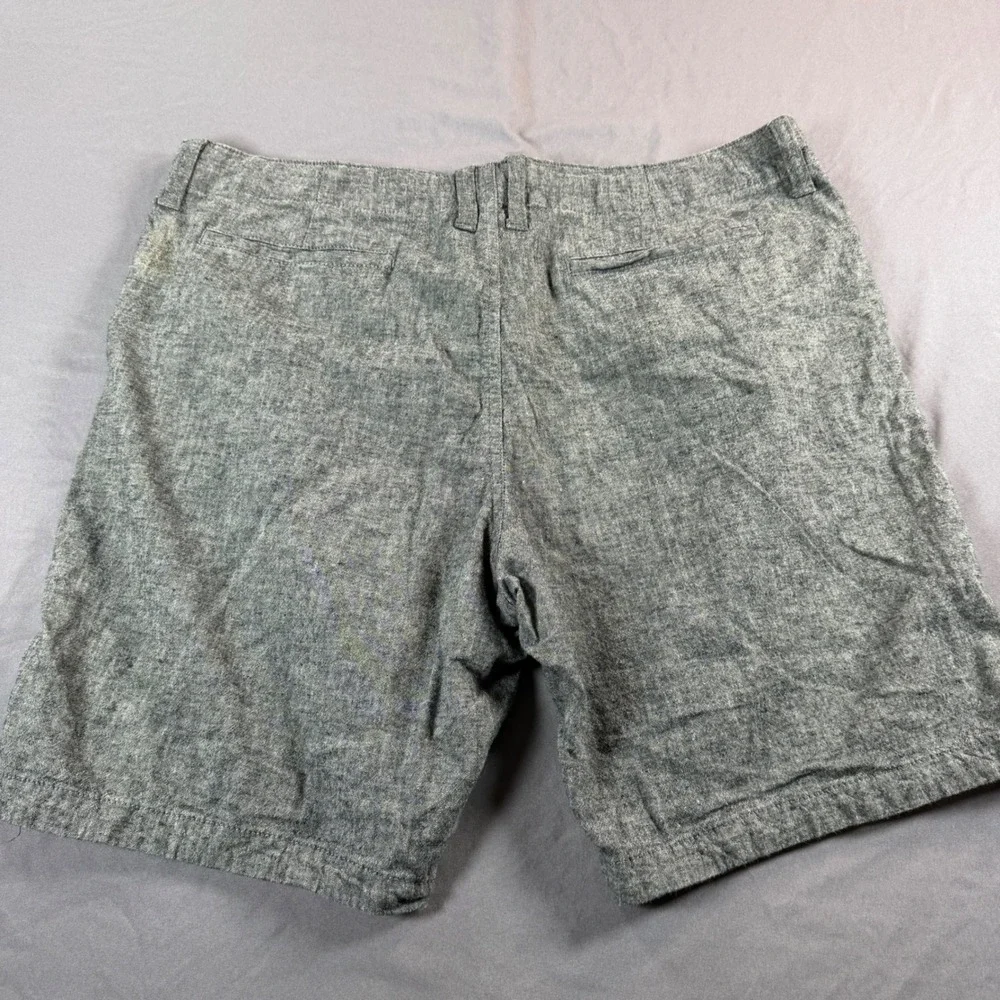 Lucky Brand Mens Saturday Stretch Gray Heathered Flat Front Shorts 38 7MD2192